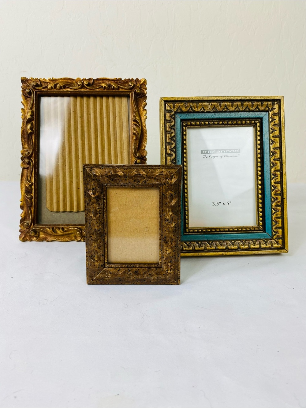 Vintage Frames Set of 3 ornate 60s 70s MCM Baroque Scrolling